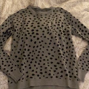 Leopard print sweater